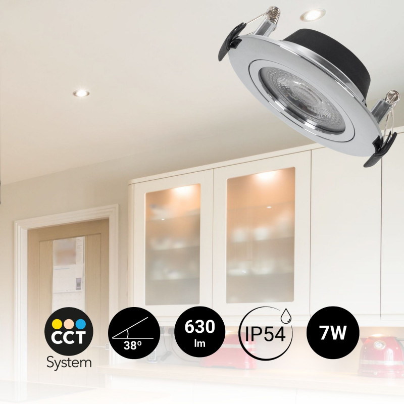 Outdoor LED downlight - 7W - CCT - 630lm - Cutout Ø70mm - IP54