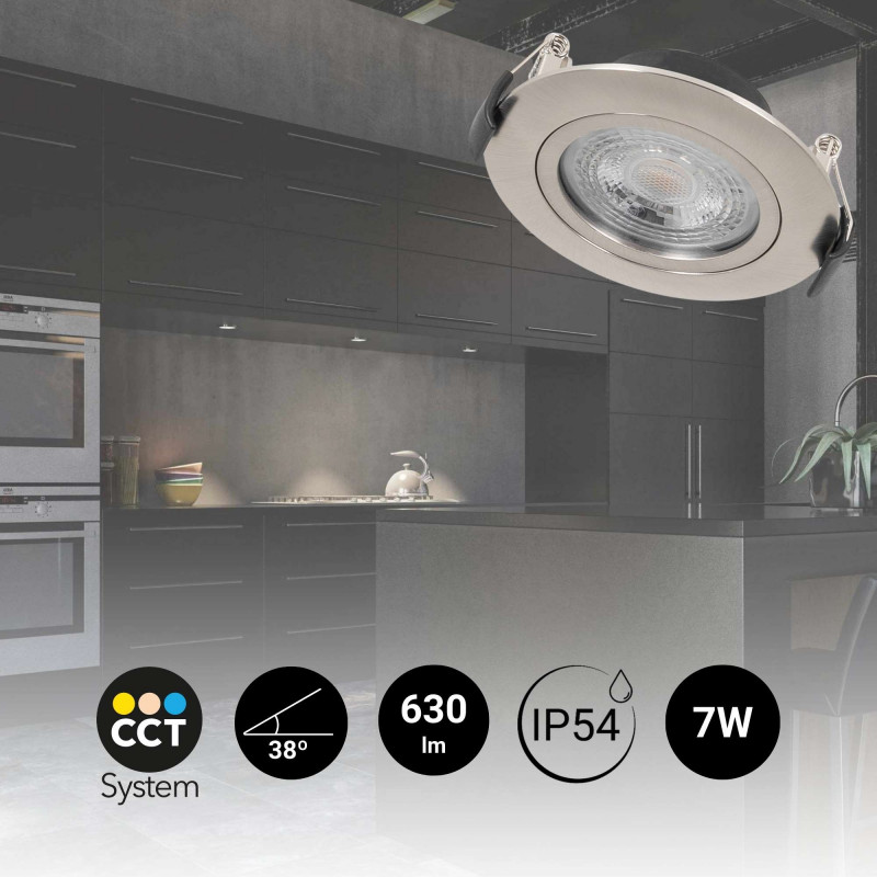 Outdoor LED downlight - 7W - CCT - 630lm - Cutout Ø70mm - IP54