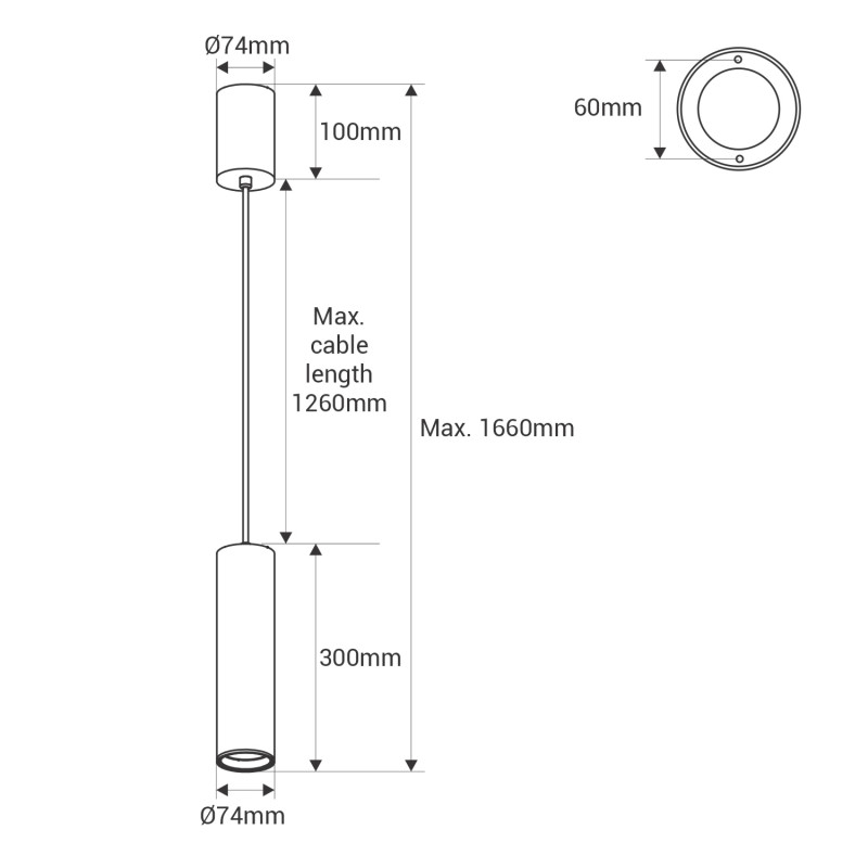 Modern Pendant Light "Roomba" - 10W - CCT - White
