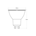 KIT Watertight recessed ring Ø90mm + Bulb GU10 5,4W + Bulb socket