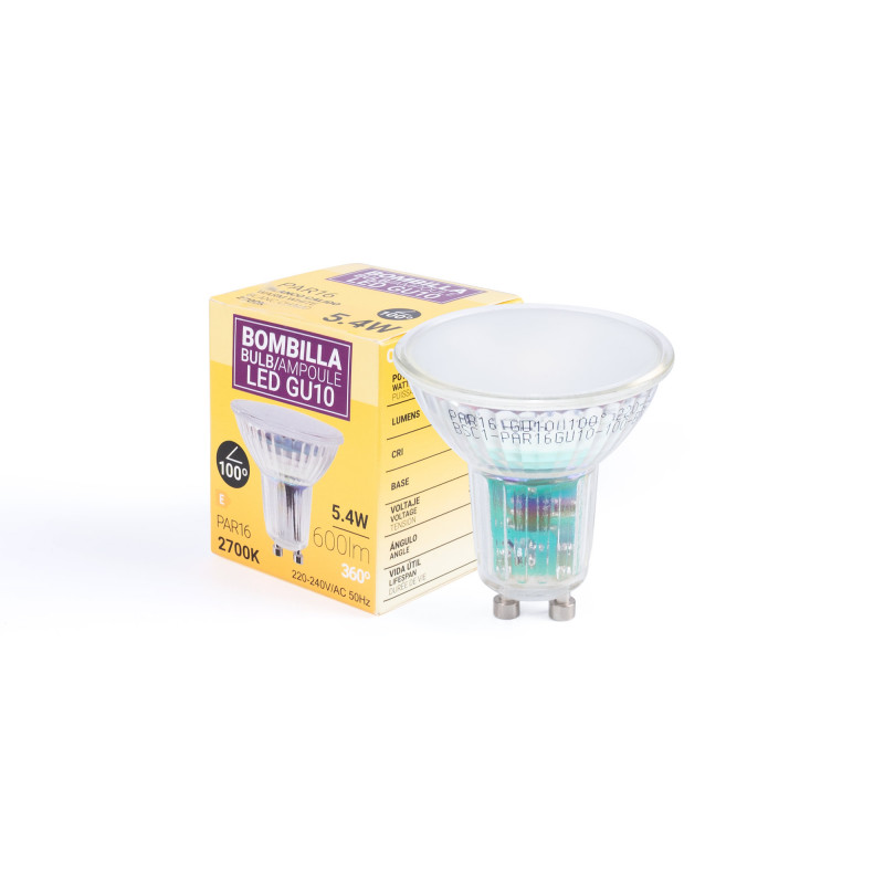 KIT Watertight recessed ring Ø90mm + Bulb GU10 5,4W + Bulb socket