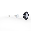 KIT Watertight recessed ring Ø90mm + Bulb GU10 5,4W + Bulb socket