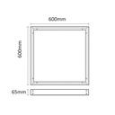 Surface kit for LED panel slim 60x60cm