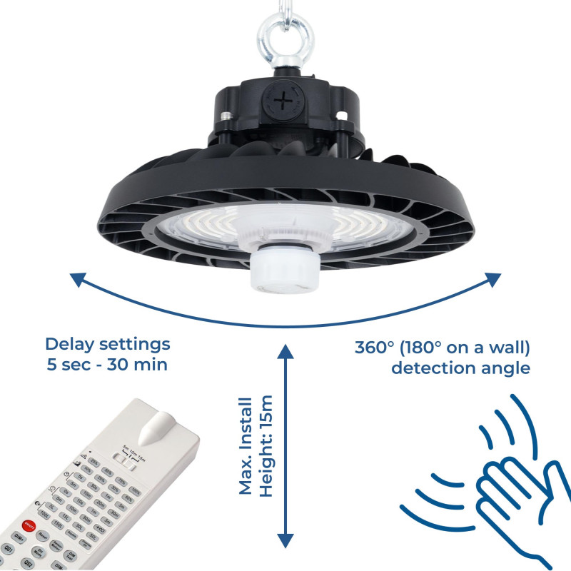Microwave motion sensor for industrial LED High Bay - B8155