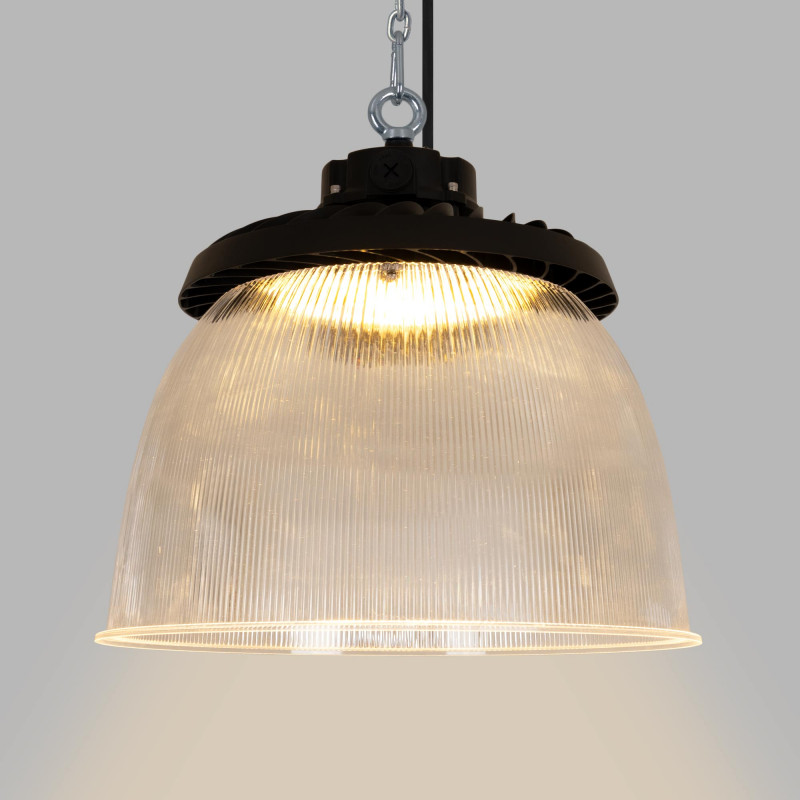 Polycarbonate light diffuser for industrial LED High Bay B8155-200W - B8150-200 - Angle 90°