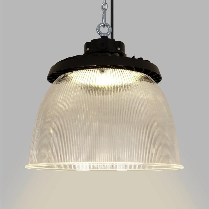 Polycarbonate light diffuser for industrial LED High Bay B8155-200W - B8150-200 - Angle 90°