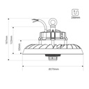 Industrial LED UFO High Bay - 150W - CCT - 170lm/W - LIFUD Driver - IP65 - 5 years warranty