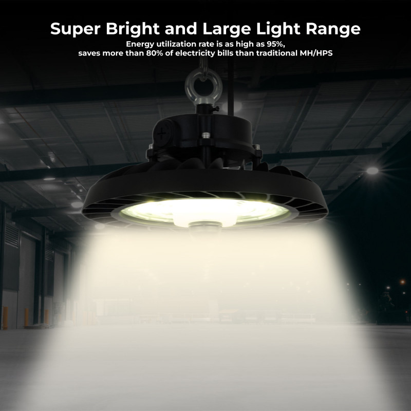 Industrial LED UFO High Bay - 150W - CCT - 170lm/W - LIFUD Driver - IP65 - 5 years warranty