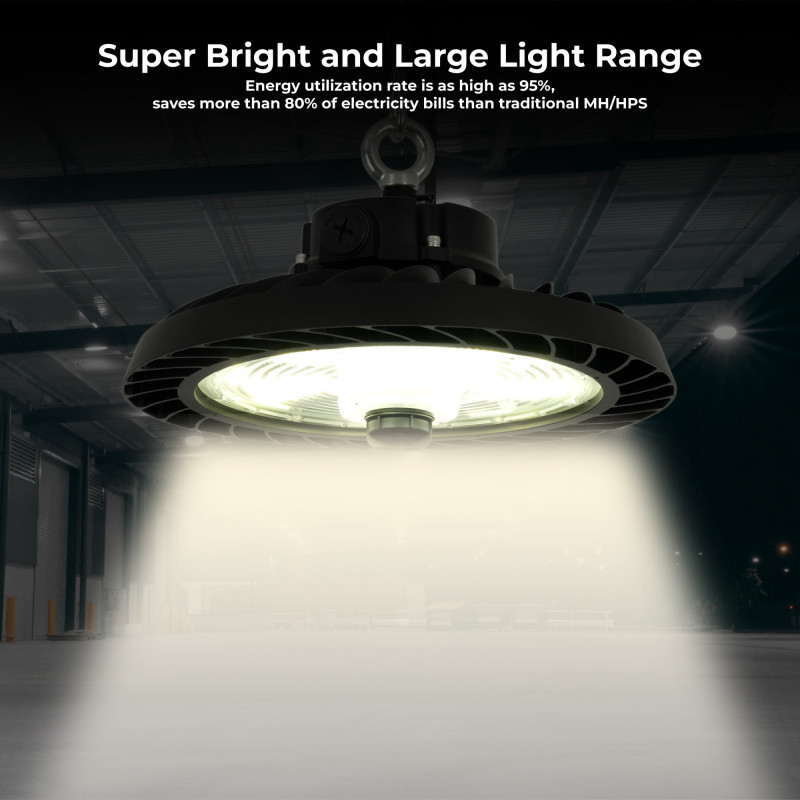 Industrial LED UFO High Bay - 200W - CCT - 170lm/W - LIFUD Driver - IP65 - 5 years warranty