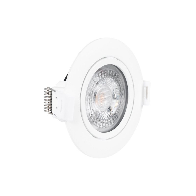 Adjustable LED Downlight - 7W - TRIAC Dimmable - 800lm - 3000K - Cutout Ø73mm