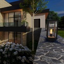 Outdoor Floor lantern "Farner" - E27 - IP43