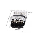Inline quick connector for 3 wires - 0.34~0.54 mm² - 300V / 9A