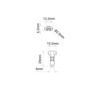 T-shaped quick connector for 1 wire - 0.34~0.78 mm² - 300V / 9A