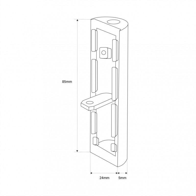 Side cover for LED linear light SKU: B9050