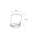 Decorative end canopy for "Axia" lamp - Ø51mm