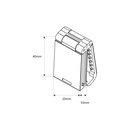Textile tape union clip for "Axia" lamp