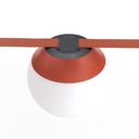 Opal globe lamp for "Axia" system - 12W - 48V - Warm light