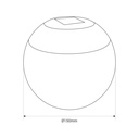 Opal globe lamp for "Axia" system - 12W - 48V - Warm light