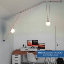 Configurable lamp "Axia 1" - KIT 12W globe lamp + Conductive fabric strip + accessories