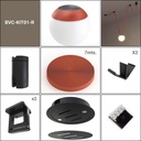 Configurable lamp "Axia 1" - KIT 12W globe lamp + Conductive fabric strip + accessories