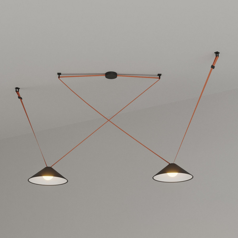 Configurable cone lamp "Axia 2" - Two 2W flat lamps + Conductive fabric strip + accessories