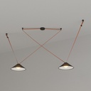Configurable cone lamp "Axia 2" - Two 2W flat lamps + Conductive fabric strip + accessories