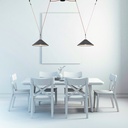 Configurable cone lamp "Axia 2" - Two 2W flat lamps + Conductive fabric strip + accessories