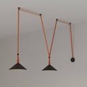 Configurable cone lamp "Axia 2" - Two 2W flat lamps + Conductive fabric strip + accessories
