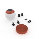 Configurable lamp "Axia 3" - KIT 12W globe lamp + Conductive fabric strip + accessories