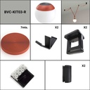 Configurable lamp "Axia 3" - KIT 12W globe lamp + Conductive fabric strip + accessories