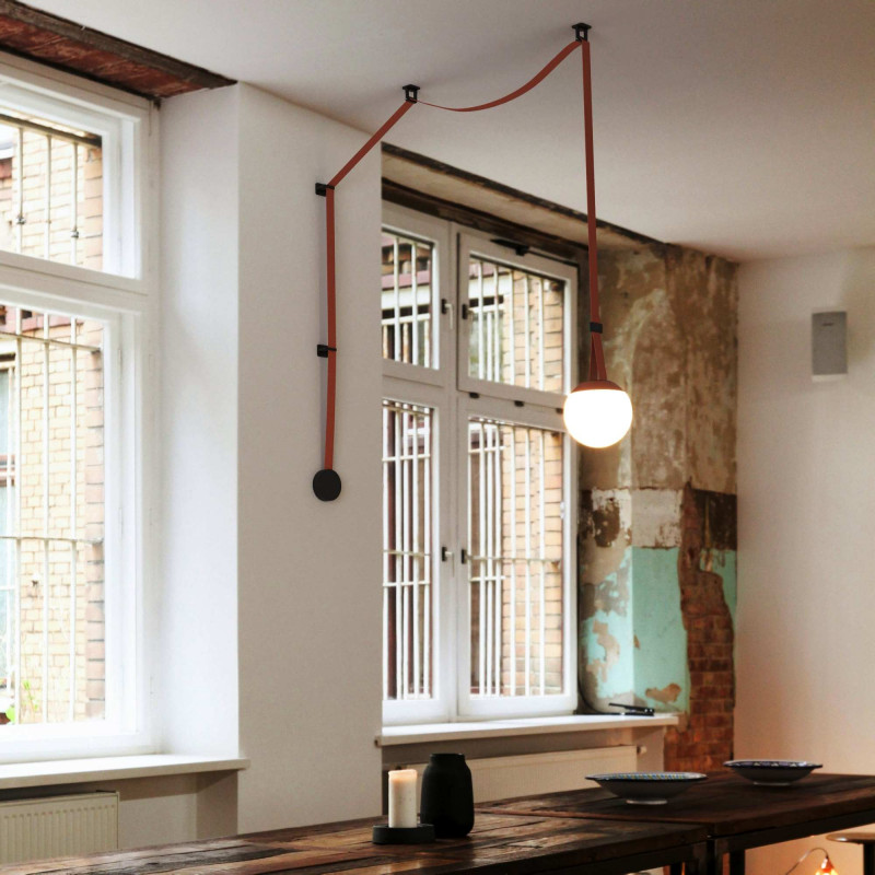 Configurable lamp "Axia 4" - KIT 12W globe lamp + Conductive fabric strip + accessories