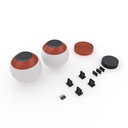 Configurable lamp "Axia 5" - Two 12W globe lamps + Conductive fabric strip + accessories