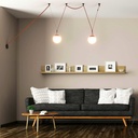 Configurable lamp "Axia 5" - Two 12W globe lamps + Conductive fabric strip + accessories