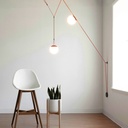 Configurable lamp "Axia 5" - Two 12W globe lamps + Conductive fabric strip + accessories