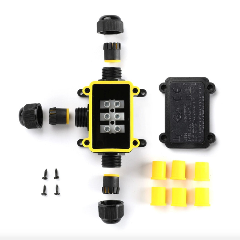 T-shaped waterproof junction box - IP68 - 0.5 - 2.5mm²