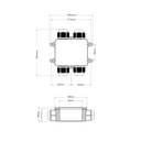 H-shaped waterproof junction box - IP68 - 0.5 - 2.5mm²