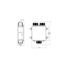 Y-shaped waterproof junction box - IP68 - 0.5 - 2.5mm²