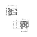Quick connector 2-pole / 0.5 - 2.5mm