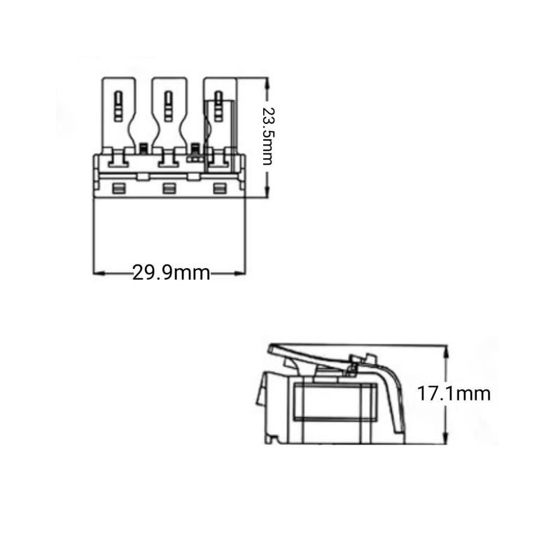 Quick connector 3-pole / 0.5 - 2.5mm