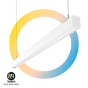 Pendant/Surface Mounted LED CCT Linear light - 40W - Adjustable power - 120cm