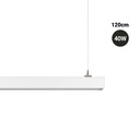 Pendant/Surface Mounted LED CCT Linear light - 40W - Adjustable power - 120cm