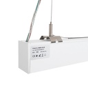Pendant/Surface Mounted LED CCT Linear light - 40W - Adjustable power - 120cm