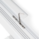 Pendant/Surface Mounted LED CCT Linear light - 40W - Adjustable power - 120cm