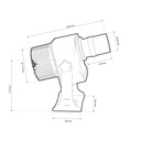LED GOBO projector - 40W - 13° optics - Outdoor - Adjustable