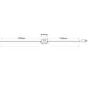 Design LED Floor lamp "Eyes" - 26W - Warm light