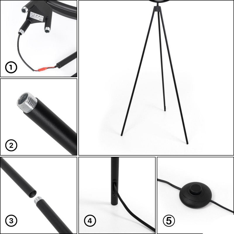 Design LED Floor lamp "Eyes" - 26W - Warm light