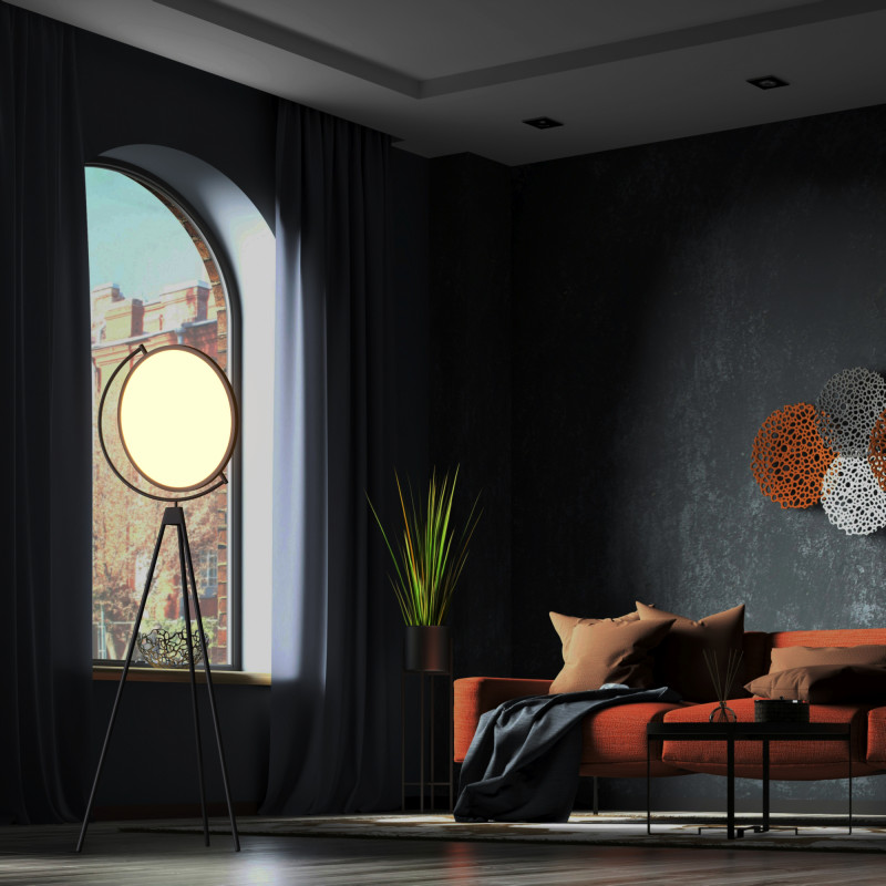 Design LED Floor lamp "Eyes" - 26W - Warm light