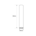 Aluminum ceiling light "Sandy 20" - 20cm - GU10