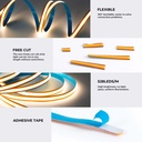 Single color COB LED Strip - 24V DC - FREE CUT - 11W/m - 8mm - IP20 - 10-meters-roll