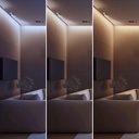 COB LED Strip 24V DC - CCT - Side emission - 12W/m - 10mm - IP20 - 5cm cut - 5-meters-roll
